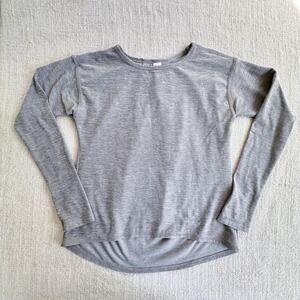 Athleta Girl Heather Gray Long Sleeve Tee VGUC 7